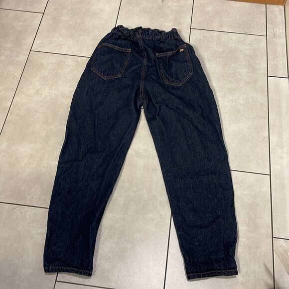 ZARA woman’s blue jeans with an elastic waist - Picture 8 of 16